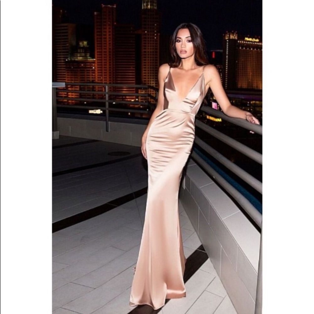 Abyss by Abby Gold Unleashed Dress Size Medium